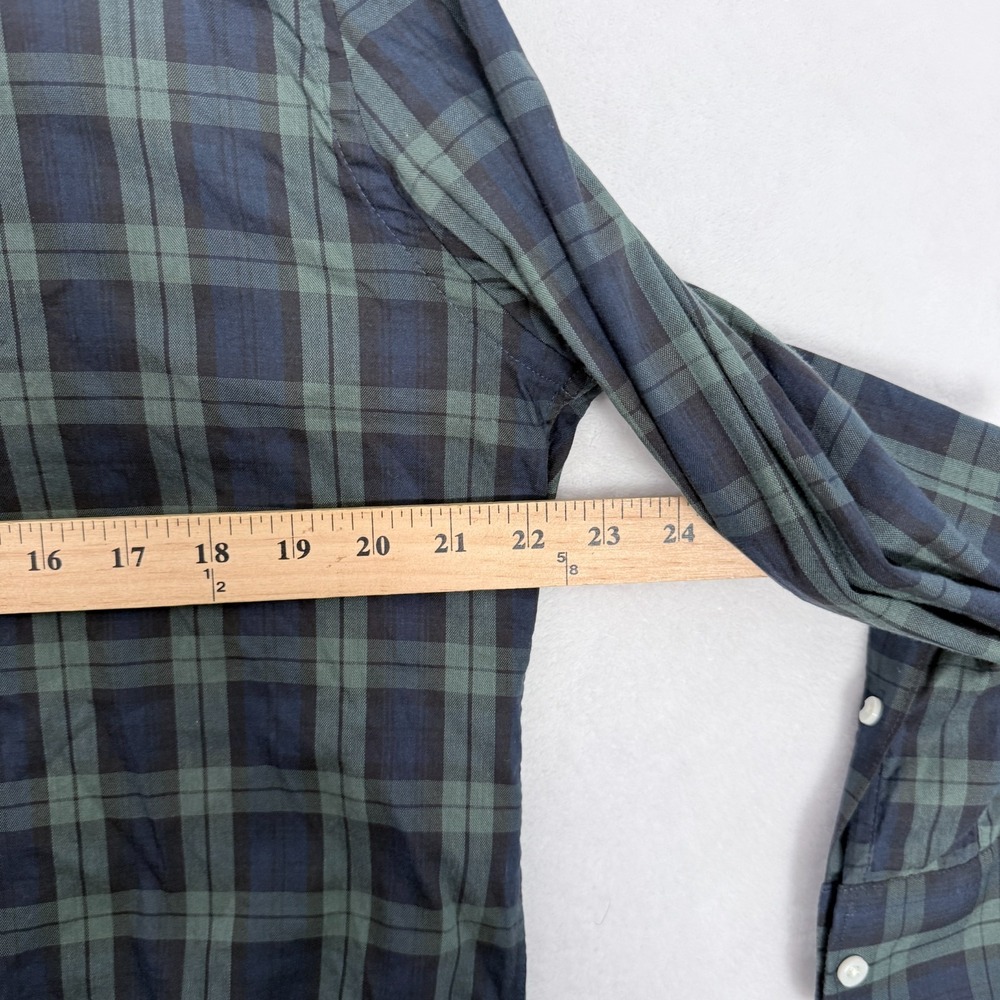 Faherty The Movement Shirt Mens L Green Plaid Performance Stretch Button Up - Picture 5 of 8